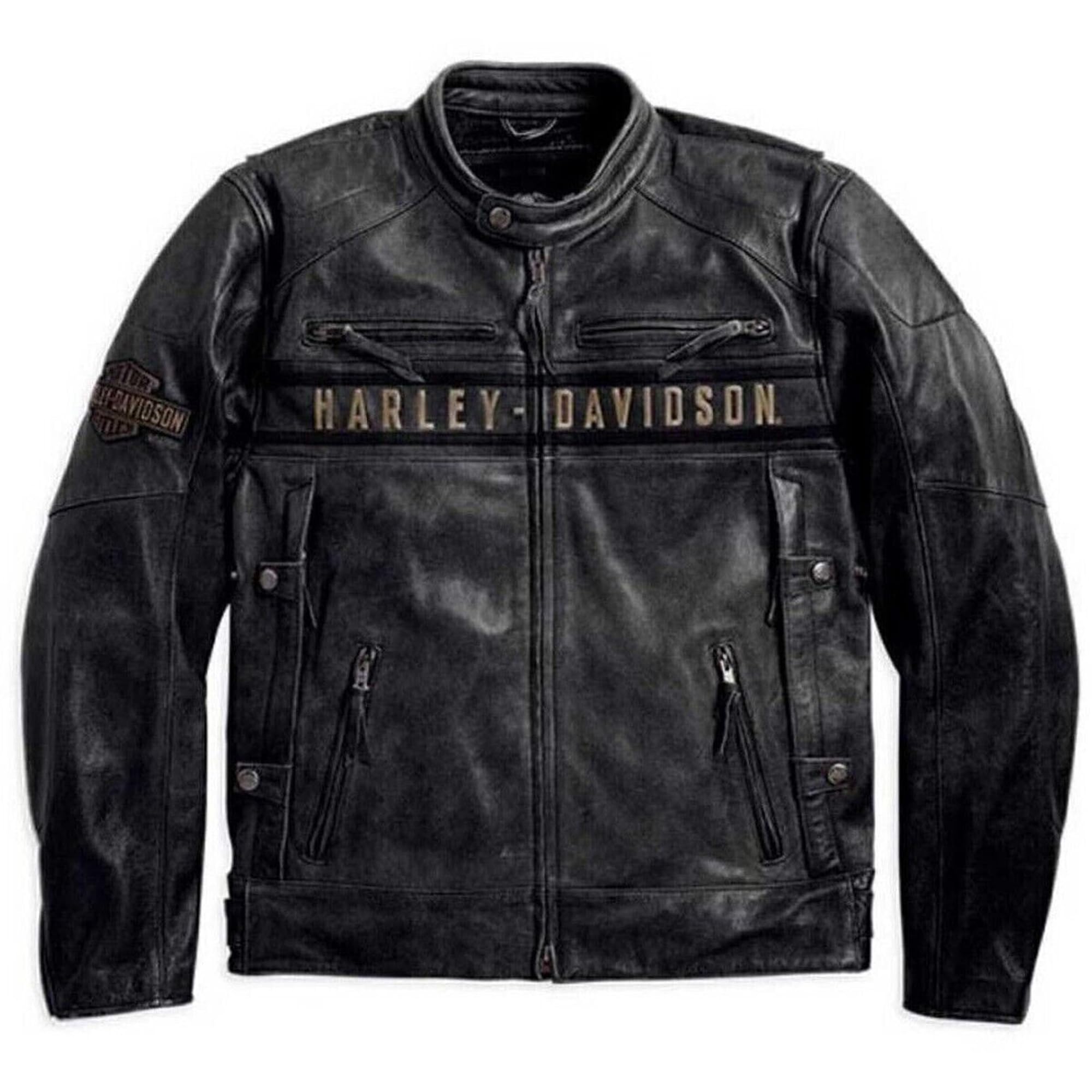 The Jacket Hub Men’s Passing Link Black Leather Biker Jacket – Motorcycle Triple Vents Cafe Racer Jacket (as1, alpha, x_l, regular, regular, Leather)