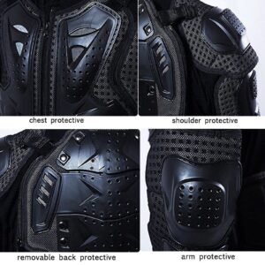 Motorcycle Protective Jacket Full Body Armor Dirt Bike Gear ATV Safety Motocross Protector Bike Body Armors Cycling Biking Riding Protector for Mountain Bike MTB KTM Off-Road Skiing Skating Men Women