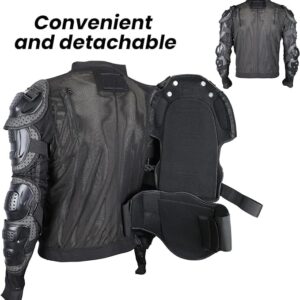 Motorcycle Protective Jacket Full Body Armor Dirt Bike Gear ATV Safety Motocross Protector Bike Body Armors Cycling Biking Riding Protector for Mountain Bike MTB KTM Off-Road Skiing Skating Men Women