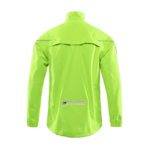 ARSUXEO Waterproof Running Cycling Jacket for Men Breathable Bike Rain Jacket Bicycle Coat Clothing Windbreaker Green Size Large