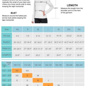 BALEAF Women's Horse Riding Shirts Long Sleeve Half Zip Pullover Fleece Jacket Winter Cold Weather Running Gear White L