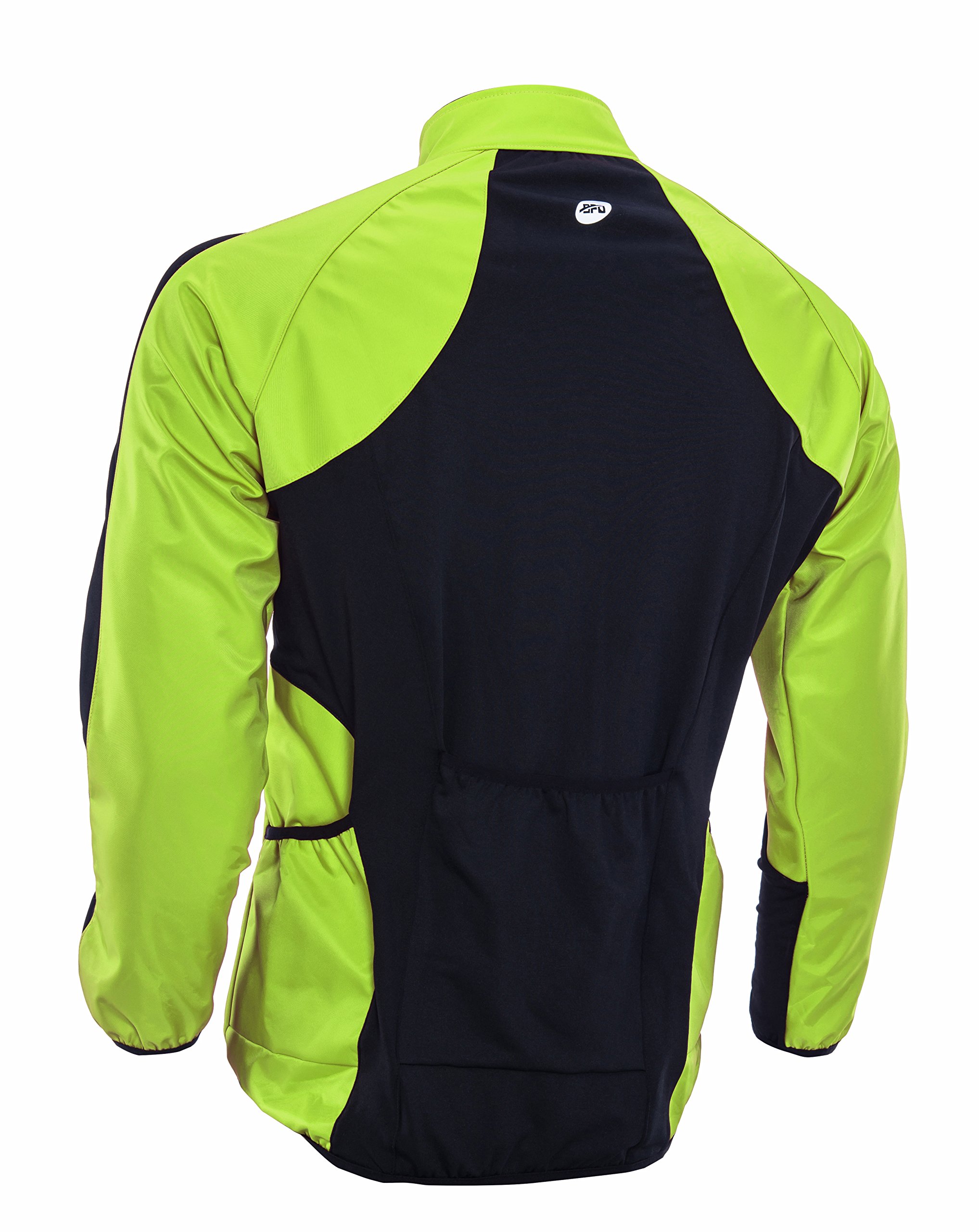 sponeed Wind Breakers Thermals for Men Cycling Jackets Windproof Fleece Coat for Biking US L Green