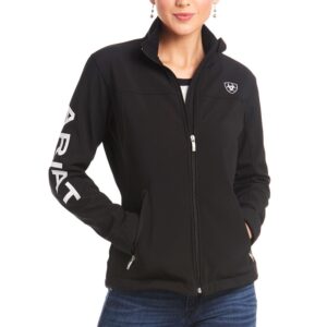 ariat female new team softshell jacket black x-small