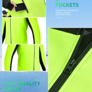 ROCKBROS Cycling Jackets for Men Winter Bike Jackets Thermal Windproof Jacket Cold Weather Cycling Hiking