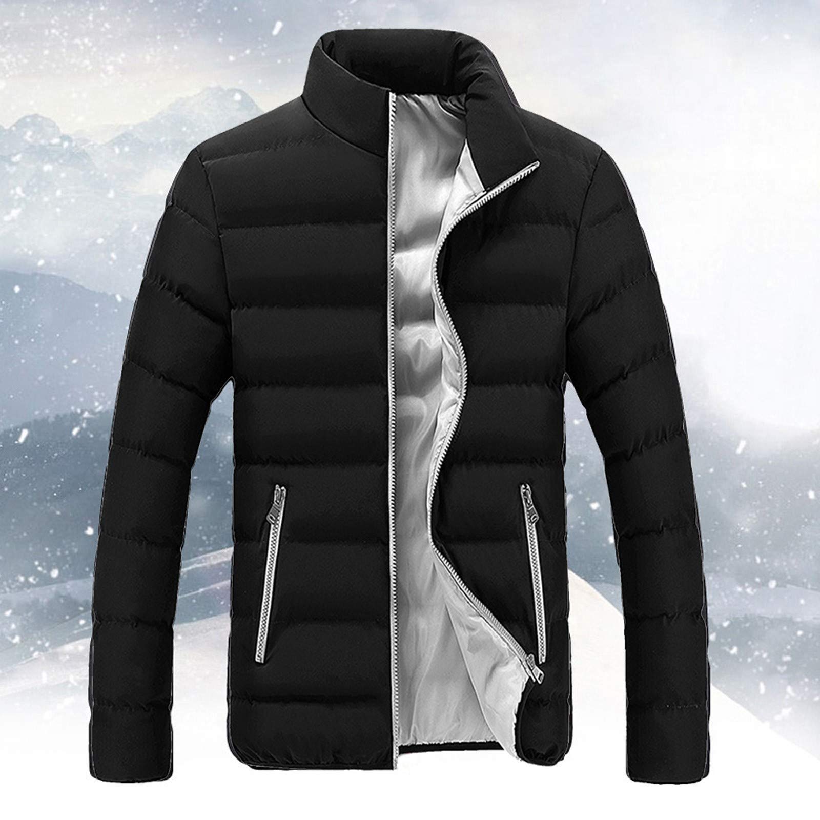 LCMTWX Thick Men Winter Coat Men'S Track Jackets Jacket for Men Men Winter Fashion Insulated Winter Coat for Men Rain Jacket Men Puffer Coat Mens Windbreakers Light Jackets Warehouse Deals Clearance