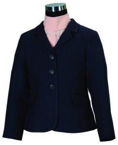 tuffrider children's starter show coat, navy, 10