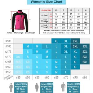 M MYSENLAN CATENA Cycling Bicycle Jacket for Women,Women's Windproof Thermal Biking Jacket Running Cold Weather Waterproof Warm Coat