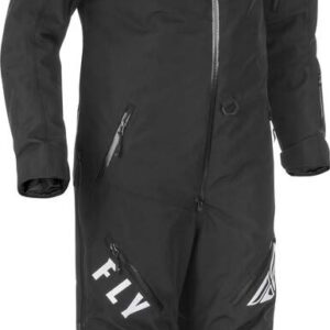 Fly Racing Cobalt Snowmobile Monosuit (Black/Grey (Insulated), Small)