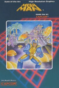 mega man nes cover box art video game video gamer classic retro vintage 80s gaming megaman capcom legacy collection megaman 11 mega man x dr wily cool wall art print poster 12x18