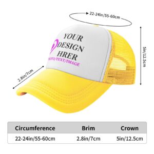 Uayuios Wholesale Custom Hats Men Women Personalized Hat Design Your Own Picture/Text/Logo Trucker Hats Baseball Cap