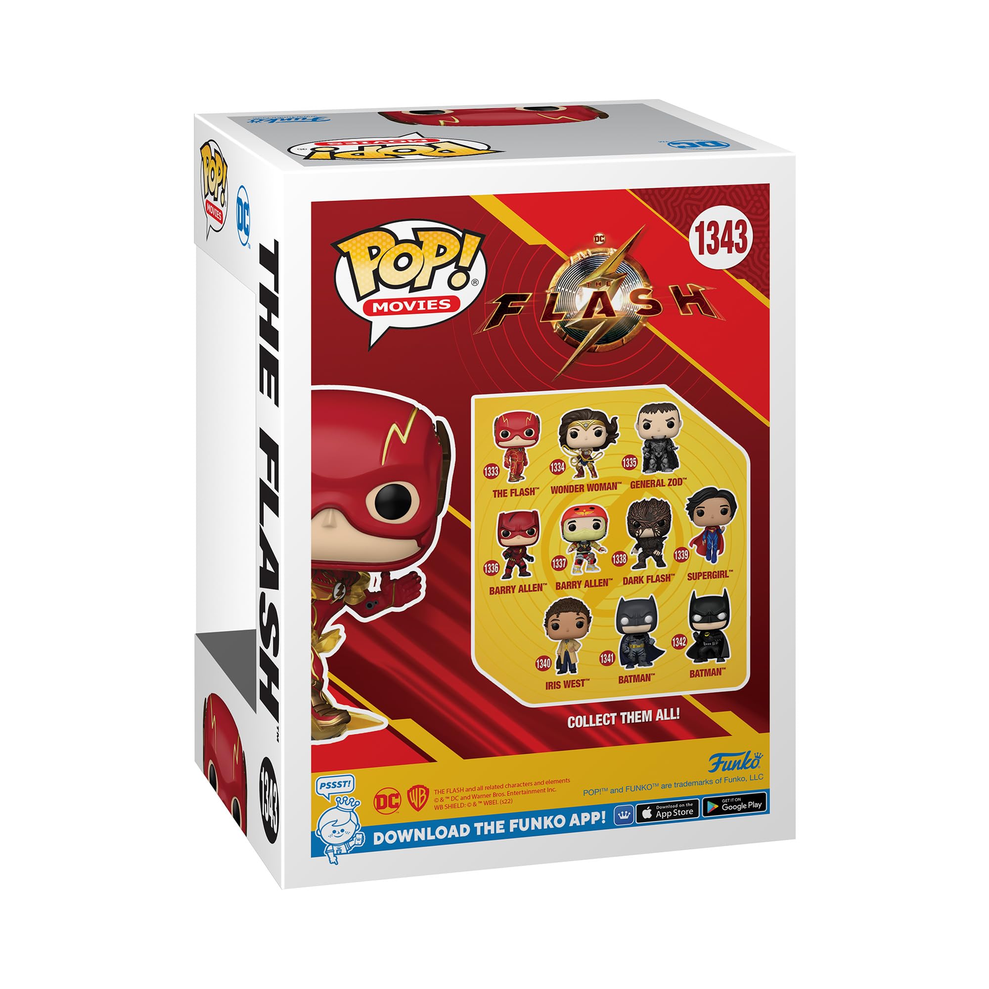 Funko Pop! Movies: DC - The Flash, The Flash Glow in The Dark, Amazon Exclusive