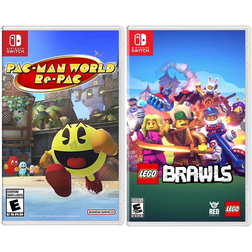 PAC-MAN World Re-PAC (Nintendo Switch) and LEGO Brawls (Nintendo Switch)