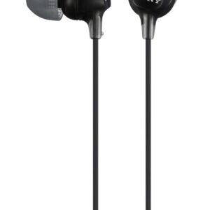 Sony MDREX15LP in-Ear Earbud Headphones, Black, Model Number: MDREX15LP/B (Pack of 2)