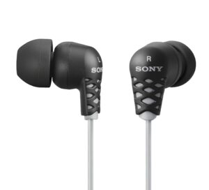 sony mdr-ex37b/blk earbud style headphones