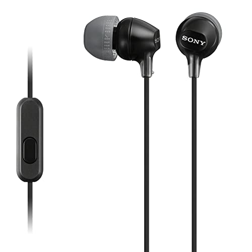 Sony MDR-EX15AP Earphones with Smartphone Mic and Control - Black