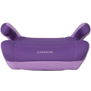 cosco topside booster car seat - easy to move, lightweight design, grape