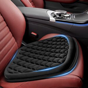 big ant car seat cushion, soft memory foam car seat cushion suitable for front driver seat, car, office chair-black