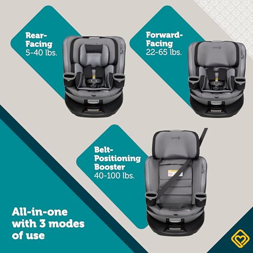 Safety 1st Turn and Go 360 DLX Rotating All-in-One Car Seat, Provides 360° seat Rotation, Dunes Edge