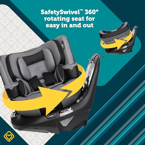 Safety 1st Turn and Go 360 DLX Rotating All-in-One Car Seat, Provides 360° seat Rotation, Dunes Edge