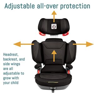 Peg Perego Viaggio Shuttle Plus 120 - Booster Car Seat - for Children from 40 to 120 lbs - Made in Italy - Licorice (Black)