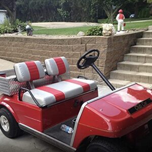 Club Car Pre-2000 "STAPLE ON" Golf Cart Seat Cover (2 Stripe)