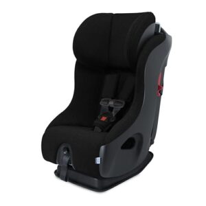 Clek Fllo Convertible Car Seat Featuring Adjustable Headrest, Compact Design, EACT Safety System, and Flame-Retardant Free (Carbon)