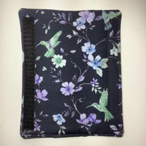 Purple Hummingbird Universal Car Seat Belt Cover, Floral Green Vine Leaf Butterfly Snap Cushion Seatbelt Shoulder Strap Neck Pad, Padded Soft Quilted 100% Cotton More Comfortable Driving, Made in USA