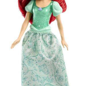 Mattel Disney Princess Toys, Ariel Fashion Doll, Sparkling Look with Red Hair, Blue Eyes & Tiara Accessory, Inspired by The Little Mermaid Movie