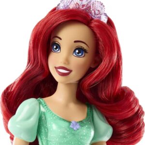 Mattel Disney Princess Toys, Ariel Fashion Doll, Sparkling Look with Red Hair, Blue Eyes & Tiara Accessory, Inspired by The Little Mermaid Movie