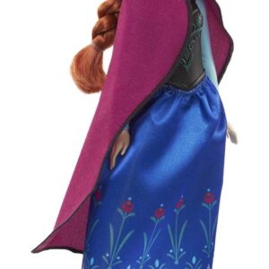 Mattel Disney Frozen Toys, Anna Fashion Doll & Accessory with Signature Look, Inspired by the Movie