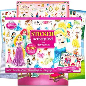 disney princess giant sticker box activity set ~ over 1000 princess stickers featuring cinderella, little mermaid, tangled, belle and more princess merchandise