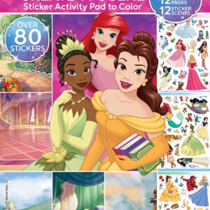 Disney Princess Create-A-Scene Over 80 Stickers Activity Pad to Color