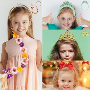 Meland Princess Dress Up - Princess Dress for Girls with Princess Toys, Christmas Birthday Gift for Toddler Girls Age 3-8