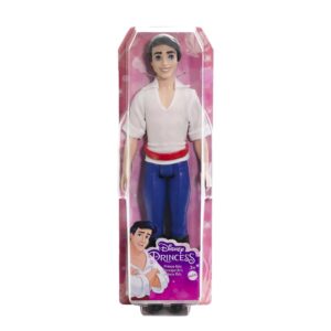 Mattel Disney Princess Toys, Prince Eric Posable Fashion Doll in Signature Outfit, Inspired by The Little Mermaid Movie