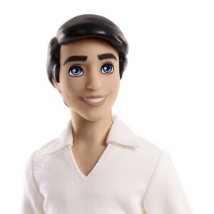 Mattel Disney Princess Toys, Prince Eric Posable Fashion Doll in Signature Outfit, Inspired by The Little Mermaid Movie