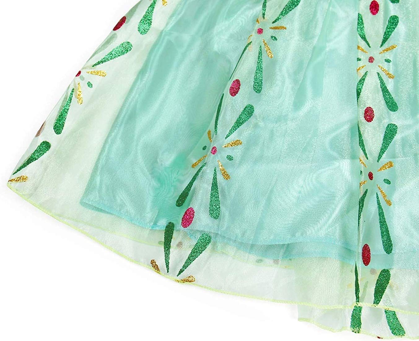 Xinfenglai Green Girls Cosplay Dance Dress Princess Costumes (4-5T)