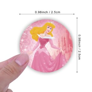 XTTUSDMTZ 1000Pcs Princess Stickers, 20 Patterns Decals Rolls Self Adhesive Seals for Scrapbooking Cards Envelopes Gifts