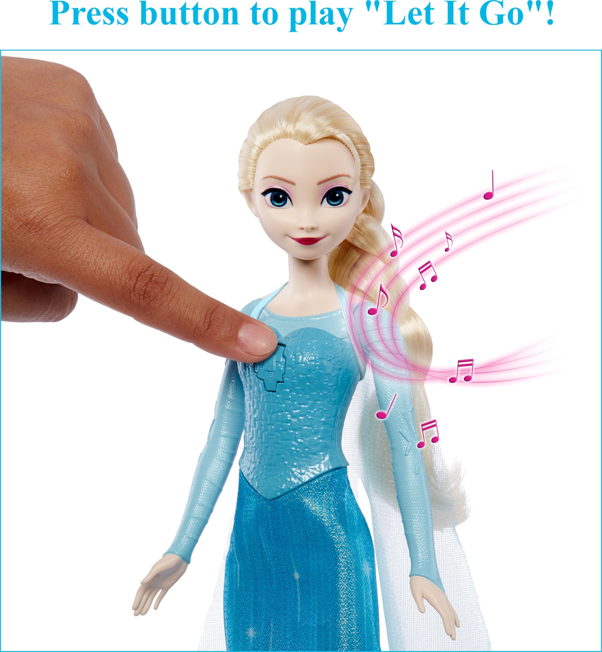 Mattel Disney Frozen Toys, Singing Elsa Doll with Signature Clothing, Sings “Let It Go” from the Movie Frozen