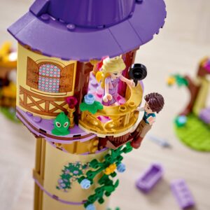 LEGO Disney Princess Rapunzel’s Tower 43187 Castle Building Toy Kit and Playset with 2 Mini-Dolls from Tangled Movie, Gift Idea for Kids, Girls and Boys