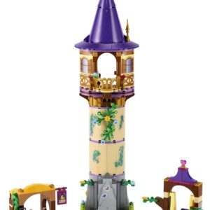 LEGO Disney Princess Rapunzel’s Tower 43187 Castle Building Toy Kit and Playset with 2 Mini-Dolls from Tangled Movie, Gift Idea for Kids, Girls and Boys