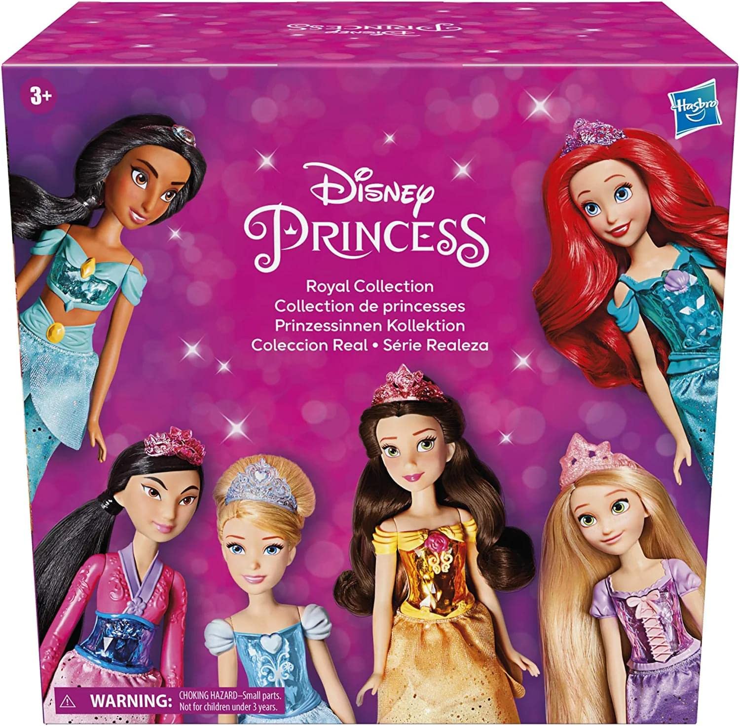 Disney Princess Royal Collection, 12 Royal Shimmer Fashion Dolls with Skirts and Accessories, Toy for Girls 3 Years Old and Up (Amazon Exclusive)