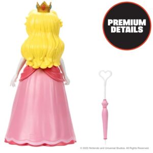 THE SUPER MARIO BROS. MOVIE - 5 Inch Action Figure Series 1 – Princess Peach Figure with Umbrella Accessory