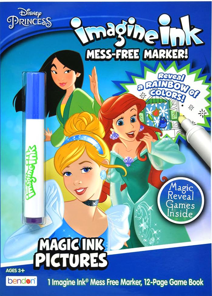 Disney Princess Coloring and Activity Book Bundle with Imagine Ink Coloring Book, Stickers and More