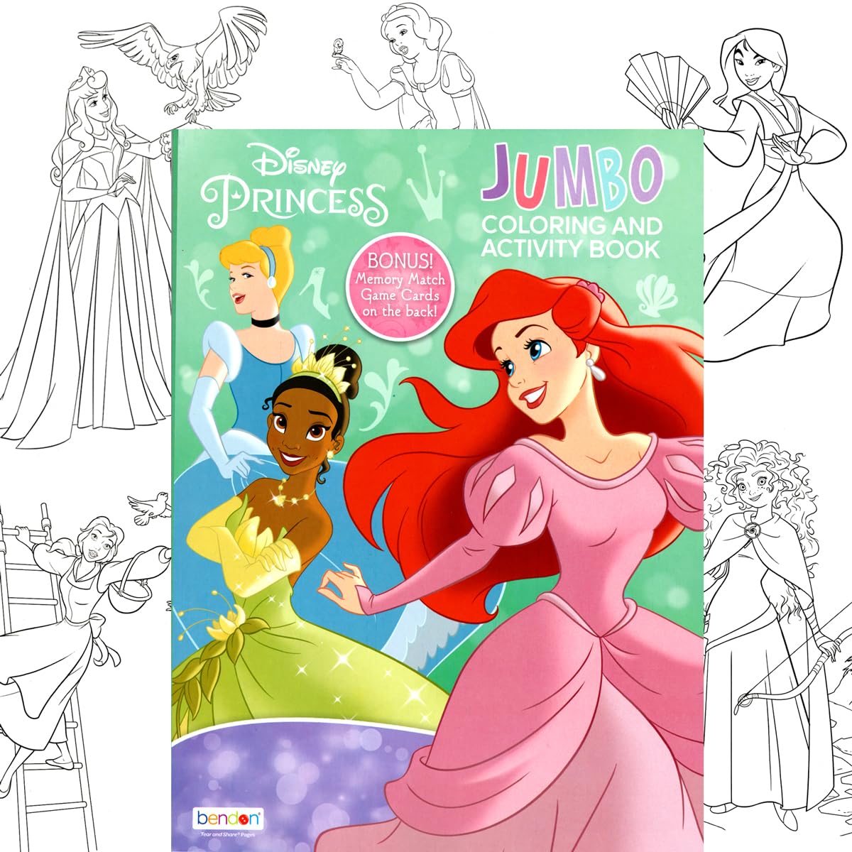 Disney Princess Coloring and Activity Book Bundle with Imagine Ink Coloring Book, Stickers and More