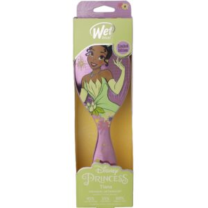 Wet Brush Disney Original Detangler Brush Princess Wholehearted - Tiana, Light Purple - All Hair Types - Ultra-Soft IntelliFlex Bristles Glide Through Tangles with Ease