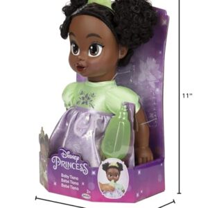 Disney Princess Tiana Baby Doll with Baby Bottle & Tiara