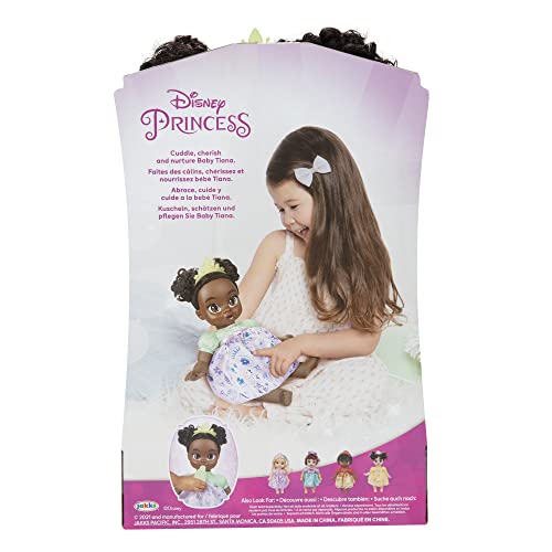 Disney Princess Tiana Baby Doll with Baby Bottle & Tiara