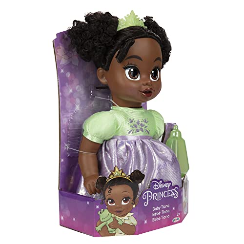 Disney Princess Tiana Baby Doll with Baby Bottle & Tiara