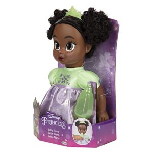 Disney Princess Tiana Baby Doll with Baby Bottle & Tiara