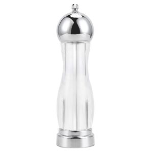 pepper grinder, acrylic pepper grinder mill 5 inch salt and pepper shaker salt grinder pepper mill shakers refillable(l)